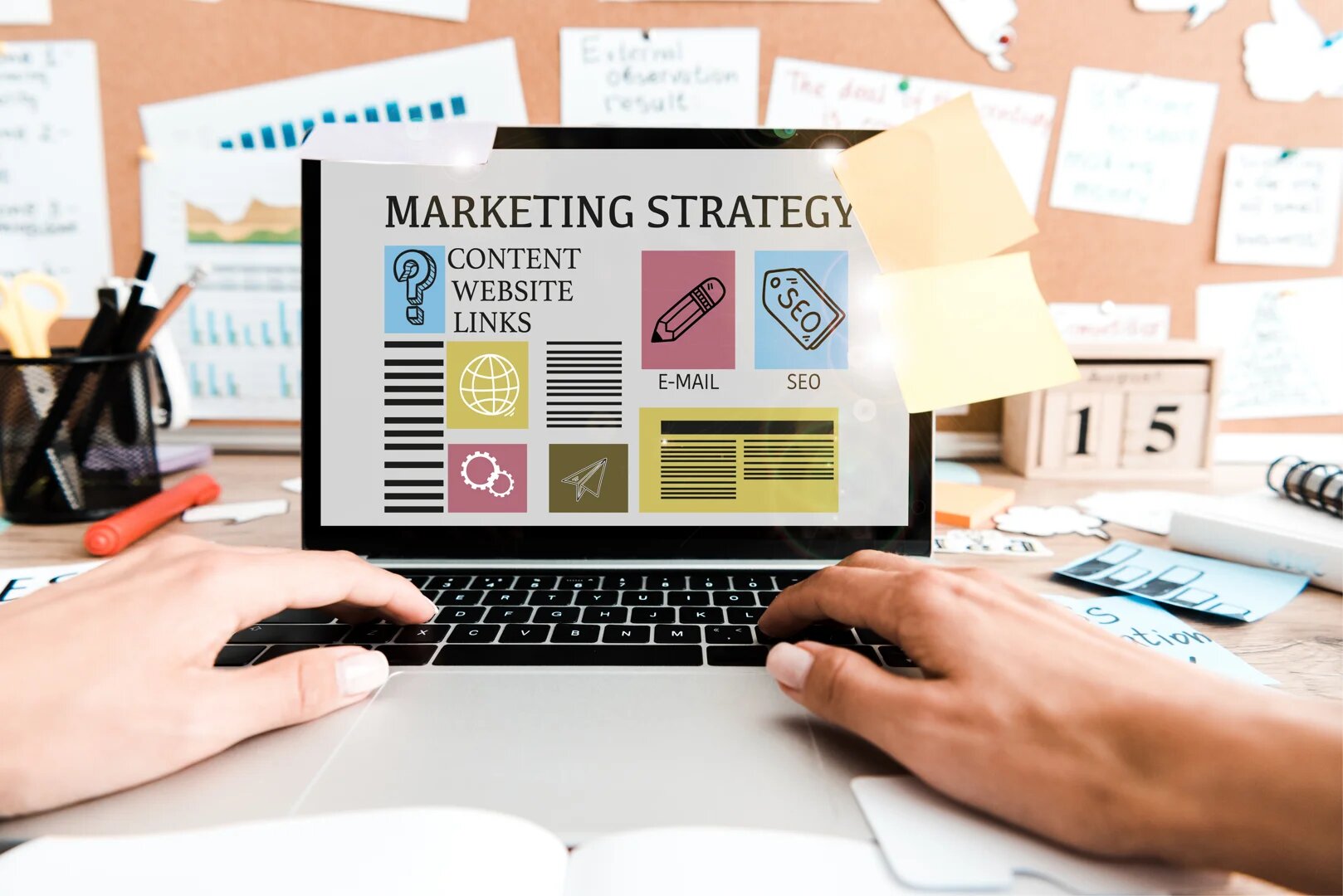 Message match alignment between search ad headline and landing page hero banner